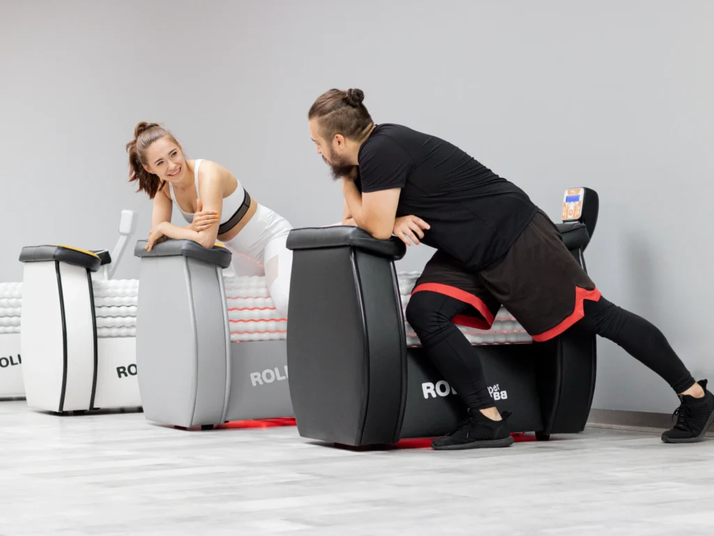 body roll machine used by two persons