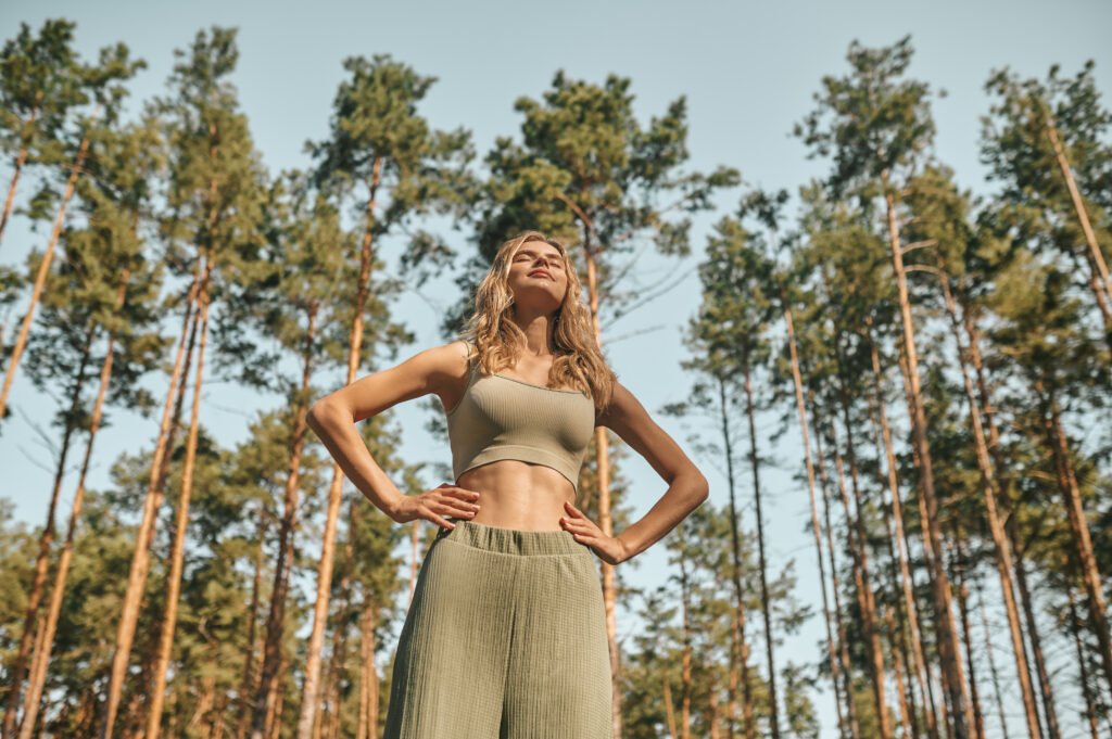 woman relaxed in the nature
